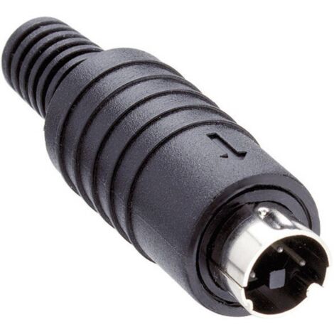 Lumberg MP-371/S4 Connettore circolare DIN Spina dritta Numero Poli (num): 4 Nero 1 pz. (1/2)