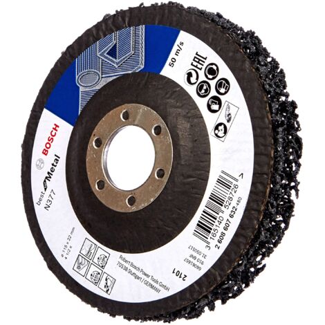 Disco di pulizia Bosch N377 nero 115 mm velocità 5500 rpm