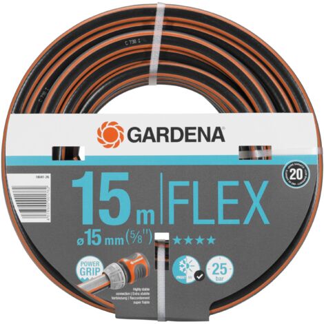 GARDENA Tubo acqua da giardino Comfort FLEX 15 m, 15 mm (5/8") per irrigazione e giardinaggio (18041-26)
