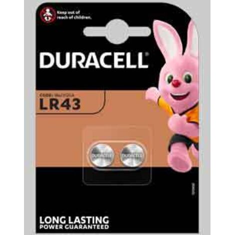 Pila per lelettronica lr43 blister 2 pezzi conf. da 10 pz