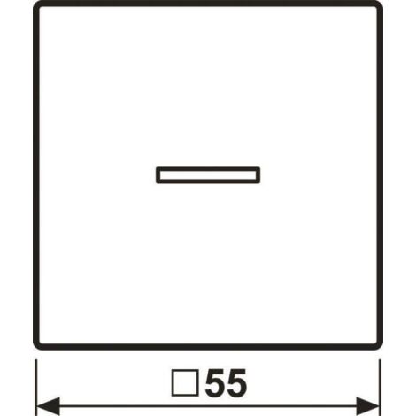 JUNG HOME Pulsante singolo, con conduttore di luce, duroplastica, serie AS, bianco alpino BT AS 17101 WW