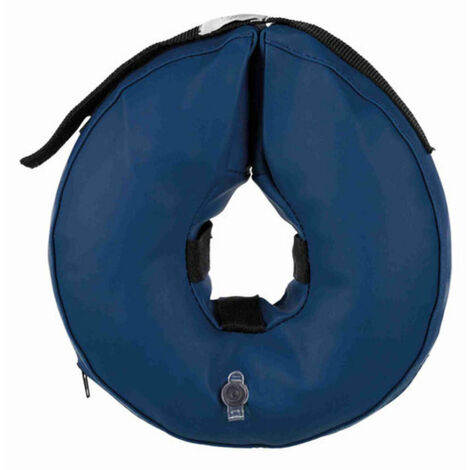 XS: Collare di protezione gonfiabile blu