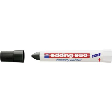 Edding Marcatore industriale 4-950001 Nero resistente all'acqua: Sì