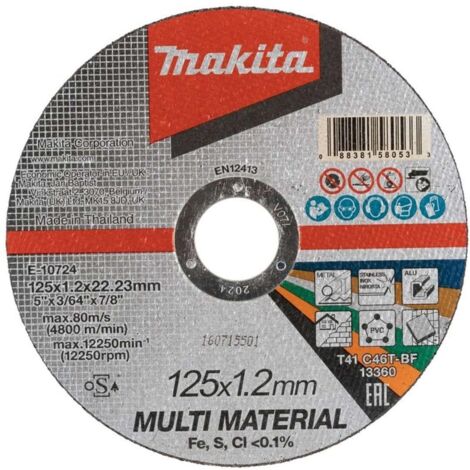Makita tarcza tnąca uniwersalna 125x1,25x22,23mm c46t