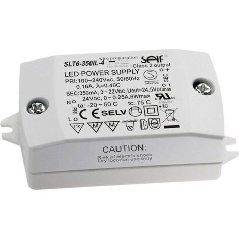Self Electronics SLT6-350IL-4 Driver per LED Corrente costante 7.7 W 350 mA 3 - 22 V/DC Montaggio su superfici infiamma