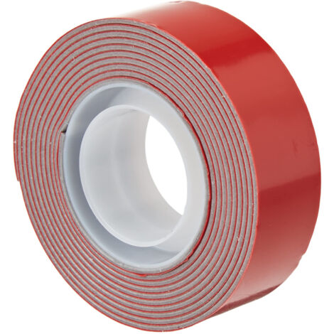 ScotchBlue Nastro Biadesivo Extra-Forte 19mm x 1.5m Rosso Tenuta fino a 6kg (1/3)