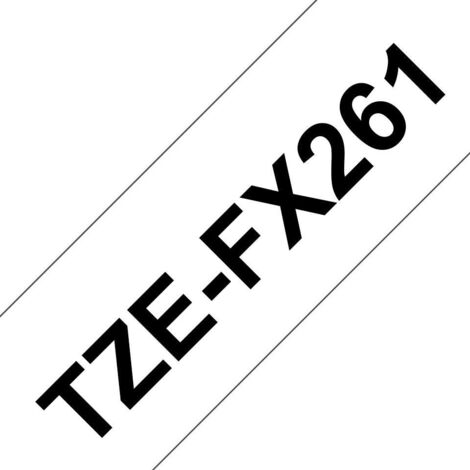 Nastro di stampa Brother 36mm bianco/nero TZEFX261 [TZEFX261]