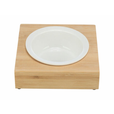 Ciotola per cani Trixie Bianco Naturale Bambù Ø 12 cm 250 ml 15 × 5 × 15 CM (1/2)