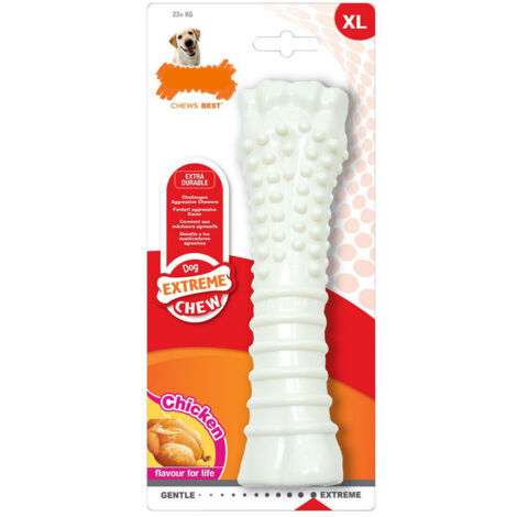 Giocattolo da mordere per cani Nylabone Dura Chew Strutturato Pollo Nylon