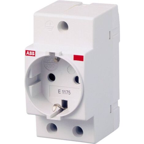 Presa da guida DIN senza coperchio incernierato ABB E1175 Grigio 1 pz.