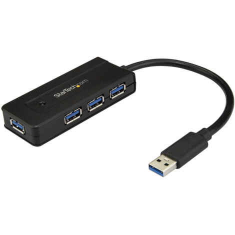 StarTech.com Hub USB 3.0 a 4 porte - Mini Hub USB con porta di ricarica - Include Adattatore di Alimentazione ST4300MINI (1/4)