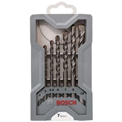 Bosch Accessories CYL-3 2607017083 Acciaio Kit punte per calcestruzzo 7 parti 4 mm, 5 mm, 5.5 mm, 6 mm, 7 mm, 8 mm, 10