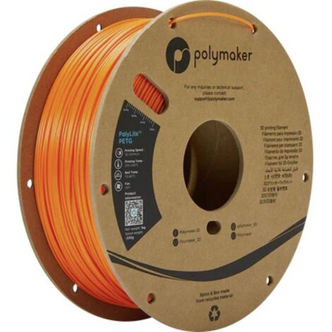 Polymaker PB01009 PolyLite Filamento per stampante 3D PETG resistente al calore, Elevata resistenza alla trazione 1.75 (1/2)