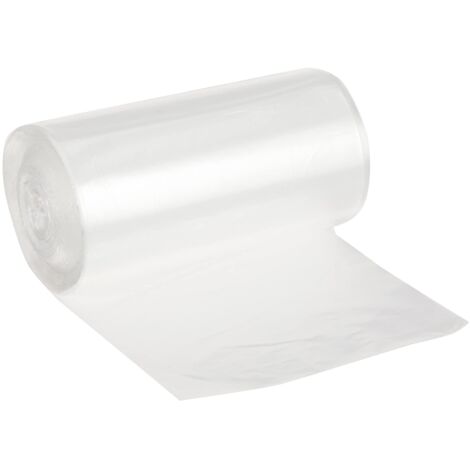 Papstar 12460 - Sacchetti dell'immondizia, HDPE, 35 l, L 69 x B 55 cm, 200 Pezzi, Colore: Trasparente (1/2)