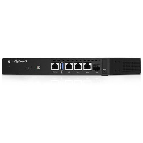 Router Ubiquiti EdgeRouter 4 con 4 Porte Gigabit Ethernet e SFP, Nero (1/4)