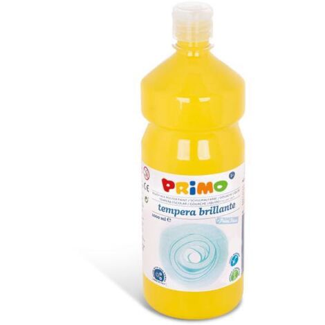 Primo Tempera Brillante Giallo Primario 1000 ml Bottiglia con Dosatore (1/2)