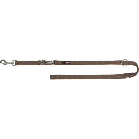 Guinzaglio regolabile per cane Trixie Premium Nocciola M/L