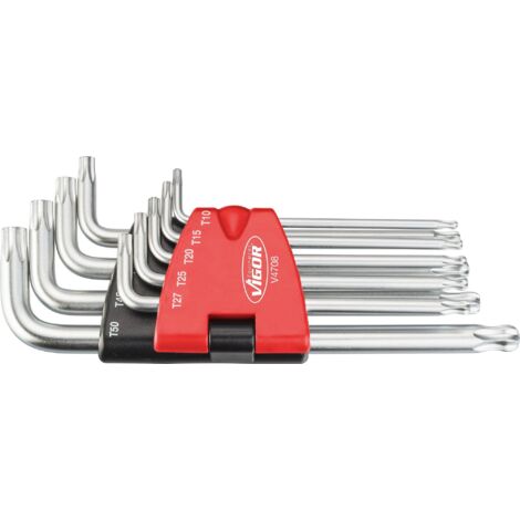 T offset screwdriver set ∙ V4708 ∙ Profilo interno TORX® ∙ T10 · T15 · T20 · T25 · T27 · T30 · T40 · T45 · T50 ∙ Numero utensili: 9 (1/3)