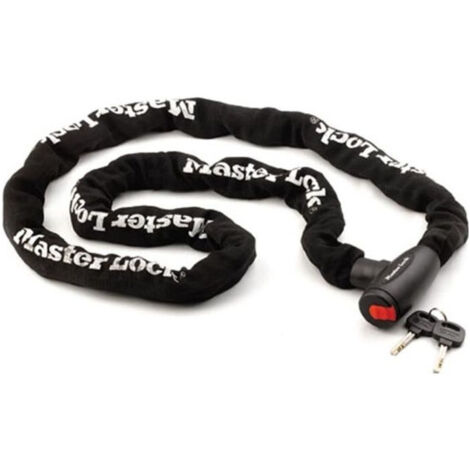MASTER LOCK Catena Antifurto Moto - 2 m catena - Ideale per Moto e Scooter