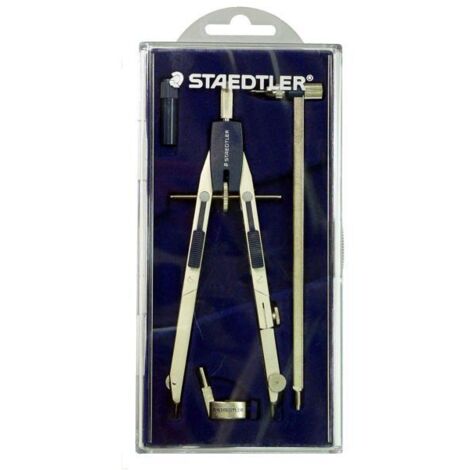 Staedtler Compasso Mars Frizion 557 02SK-I Blu con Vite Centrale e Aste Snodate
