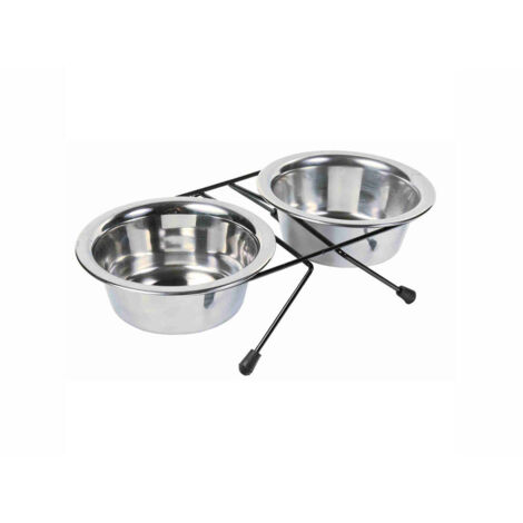 Ciotola per cani Trixie Acciaio inossidabile Doppia (1/2)