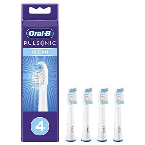 Oral-B Pulsonic Clean Testine per spazzolino da denti elettrico 4 pz. Bianco