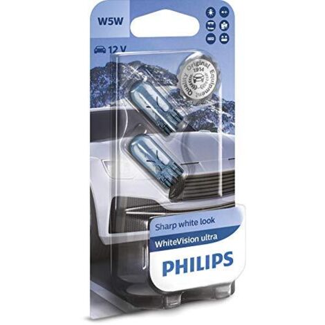Philips Automotive 12961WVUB2 Lampadina standard WhiteVision Ultra W5W 5 W 12 V
