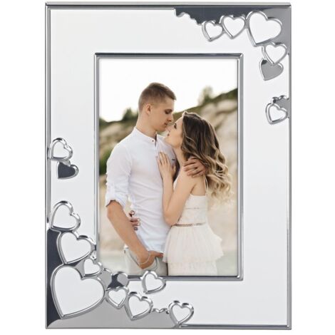 Hama Cornice portafoto 13 x 18 cm (cornice verticale, formato orizzontale, da appendere, da appoggiare, da appoggiare, da appoggiare, da appoggiare, per foto 13 x 18 cm), colore: bianco (1/5)
