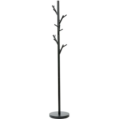 LOVE IT STORE IT Loft Appendiabiti da Terra in Metallo Nero - 5 Ganci - Base stabile 30 cm, altezza 170 cm - Appendiabiti Ingresso Moderno (1/5)