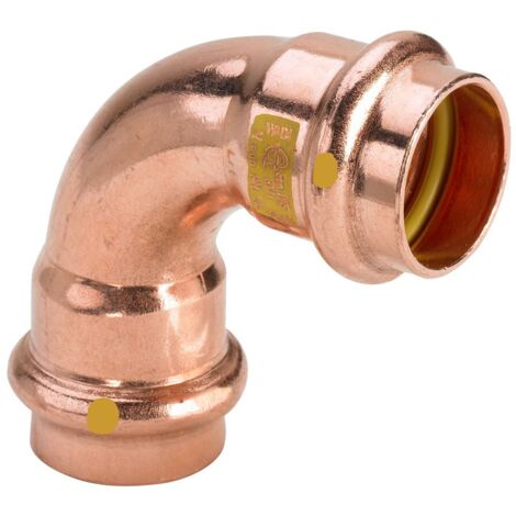 VIEGA 2616 Curva 90° Femmina/Femmina Ø15 In Rame A Pressare Per Gas - 345464
