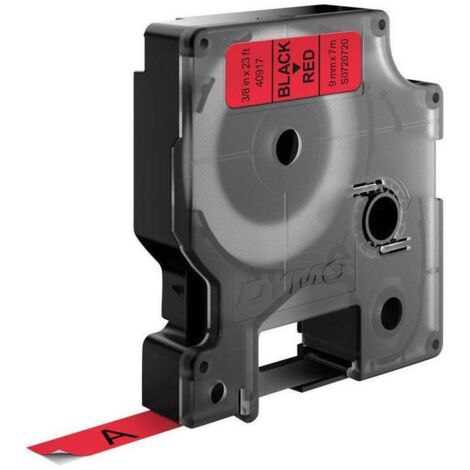 DYMO 716339 DYMO Nastro D1 larghezza 9 mm nero su rosso