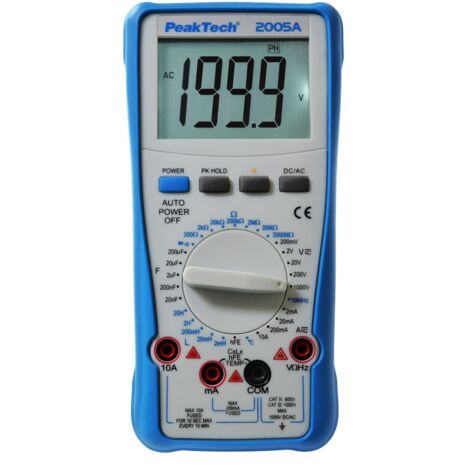 Multimetro digitale "PeakTech® P 2005 A" 2.000 conteggi 1000V (1/4)
