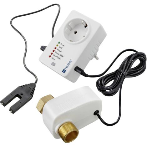 H-Tronic 1114725 WSS 1 Rilevatore acqua con sensore esterno rete elettrica, via presa di corrente
