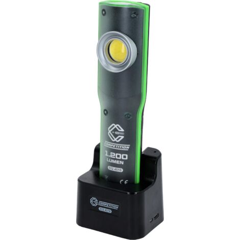 Lampada da lavoro a LED COMPETITION, dimmerabile, con 1200 lumen, con stazione di ricarica