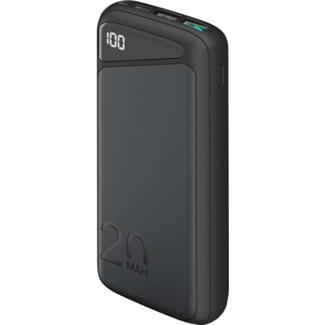 Goobay Power bank 20000 mAh LiPo Nero Indicazione di stato (1/2)