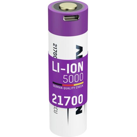 Ansmann Li-Ion Akku 21700 5000 mAh mit USB Typ-C Ladebuchse Batteria ricaricabile Stilo (AA) Li-Ion 4900 mAh 3.6 V 1 pz (1/5)