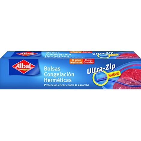 Set di Sacchetti Riutilizzabili Ermetici Albal Ultra-Zip Freezer 20 Unità