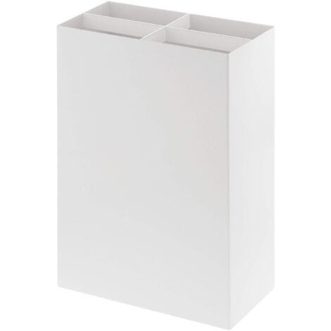 YAMAZAKI 3451 SMART Umbrella Stand Wide, white, Steel/Polypropylene, 23.5 x 12 x 36 cm