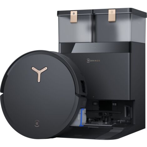 Ecovacs, Robot Aspirapolvere Lavapavimenti, Deebot X8 Pro Omni, Nero, Con Sacchetto per la Polvere (1/5)