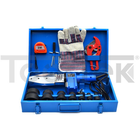 POLIFUSORE SALDATORE 1500W SALDATRICE SALDA TUBI TUBO PP PVC G81034 (1/5)