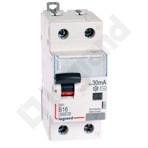 Interruttore differenziale 2P 16A B 0,03A tipo AC P312 DX3 410921