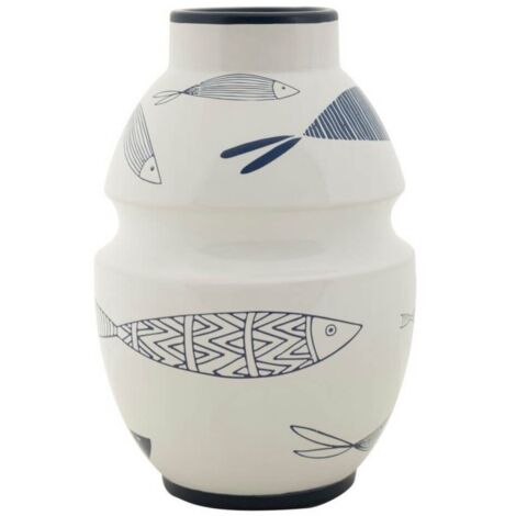 Vaso Ceramica Piccolo Pesci cm diam 15X24 - FISH (1/5)
