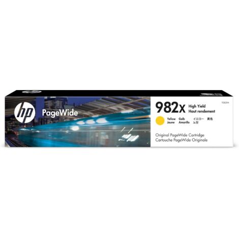 Cartuccia Originale HP 982X Gialla ad Alta Capacit� (XL) � Cartuccia di Ricambio ad Alta Efficienza per Stampanti PageWide, 1 Pezzo (1/5)