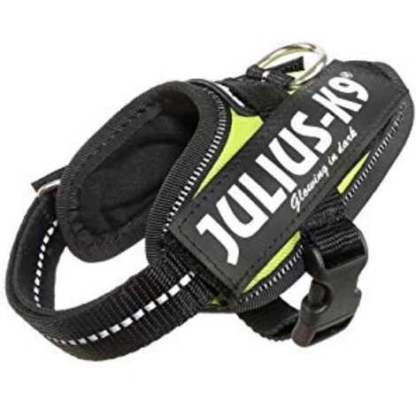 Pettorina IDC Julius K9 Powerharness Con Fantasia (ITA) - Pettorina IDC Julius K9 Powerharness Con Fantasia (ITA) - Giallo Fluo, XXXS / Baby 1 (29-36cm)
