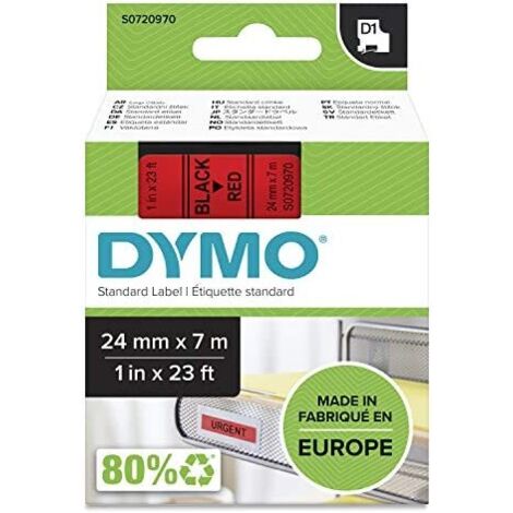 DYMO 752519 DYMO Nastro D1 larghezza 24 mm nero su