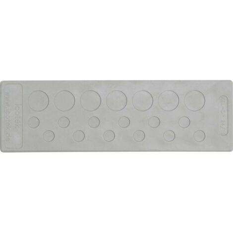 Icotek KEL-DP 24/17 Piastra passacavo Ø (max.) 12.6 mm Gomma Grigio 1 pz. (1/2)