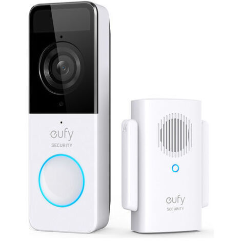 Eufy  Security, kit videocitofono, risoluzione 1080p, batteria per 120 giorni, zero costi mensili, rilevamento di persone, audio bidirezionale, citofono wireless (1/4)