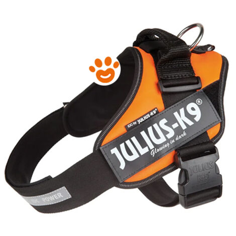 Pettorina IDC Julius K9 Powerharness Con Fantasia (ITA) - Pettorina IDC Julius K9 Powerharness Con Fantasia (ITA) - Arancio Fluo, XXL / Taglia 3 (82-115cm)