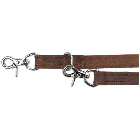 Rustic guinzaglio addestramento in pelle: M-L: 2m/20mm mar.scuro