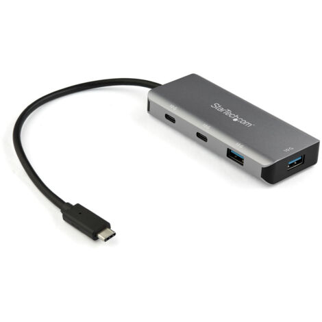 StarTech.com HB31C2A2CB hub di interfaccia USB 3.2 Gen 2 (3.1 Gen 2) Type-C 10000 Mbit/s Nero, Grigio (1/5)